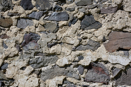 石头墙纹理的背景