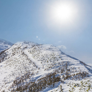 冬天大雪山风景