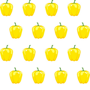 黄甜椒股票矢量花纹的壁纸 模式 网站 博客 表面 纹理 图形  印刷的白色背景上