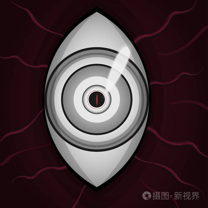 魔鬼黑眼怪物恶魔矢量