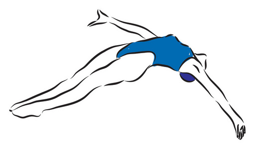 女子跳水运动员图片-女子跳水运动员素材-女子跳水运动员插画-摄图新