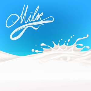 流动，在运动中，牛奶溅牛奶分离向量