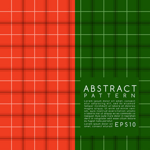 面料图案 格子 矢量图