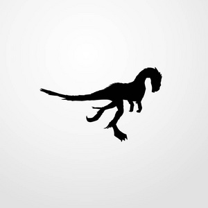 dinosaurus 图标图孤立的矢量标志符号