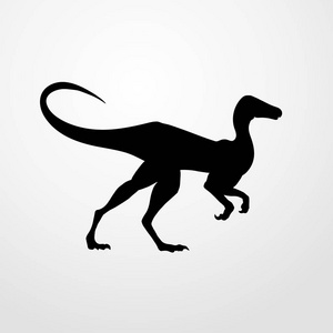 dinosaurus 图标图孤立的矢量标志符号