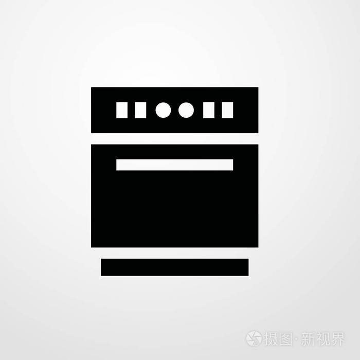 洗碗机图标图孤立的矢量标志符号