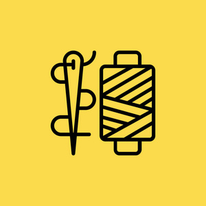 后台打印针后台打印的线程图标图孤立的矢量标志符号照片