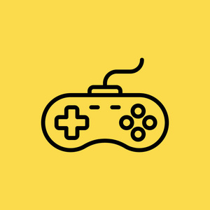 游戏手柄粗线图标图片