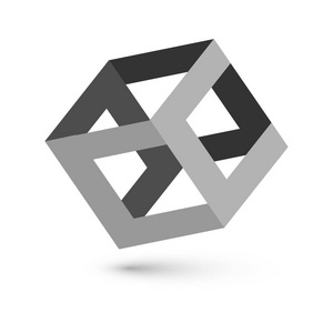 几何立方体符号模式.时尚的图形设计.矢量图.背景设计.