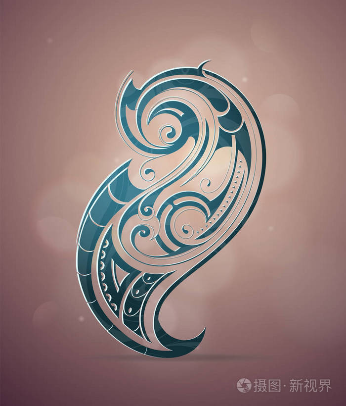 观赏漩涡设计插画-正版商用图片0wcorf-摄图新视界