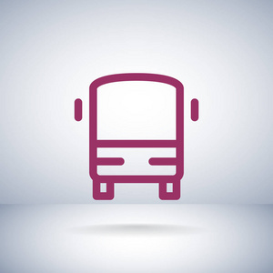 公交车平面样式图标
