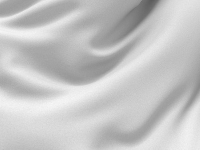 波纹状的白色丝织物图片