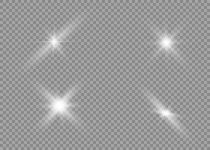 闪闪发光的星芒照片