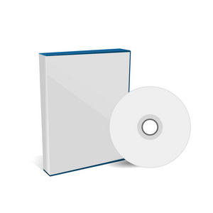 cd 或 dvd 光盘封面框样机 eps 10 矢量