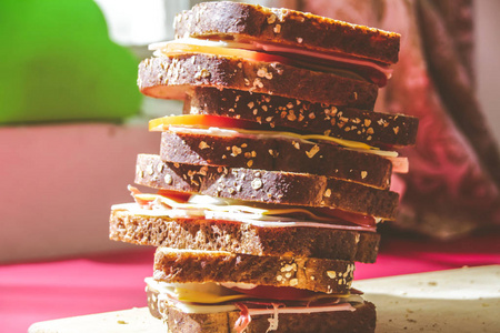 三明治食物摄影