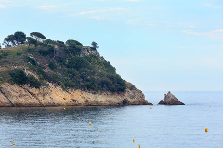 夏季海，海岸线，布拉瓦海岸西班牙