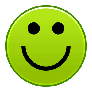 绿色微笑开朗的笑脸快乐表情符号照片