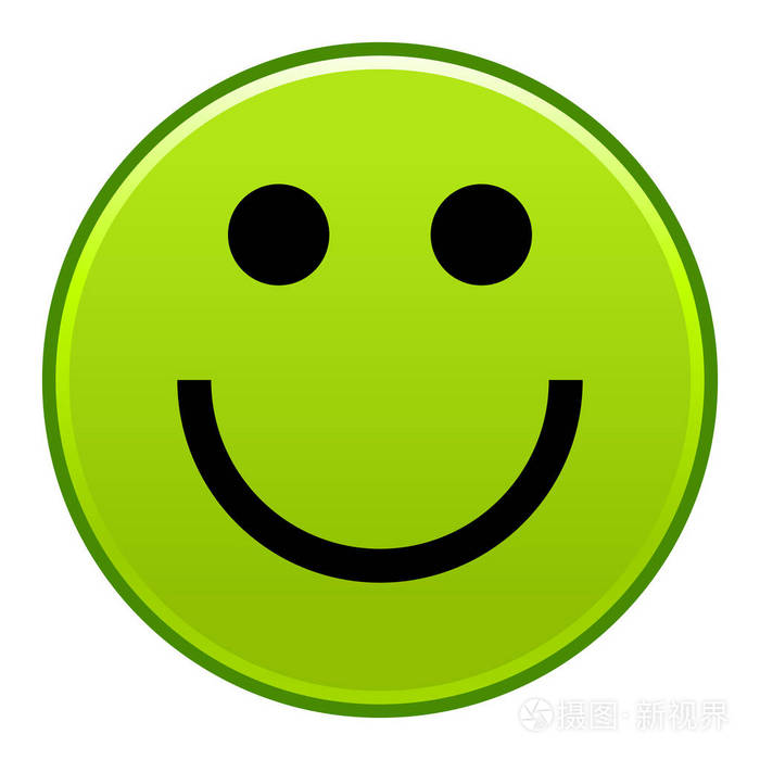 绿色发光笑脸壁纸图片