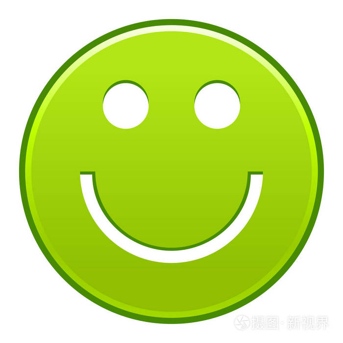 绿色发光笑脸壁纸图片