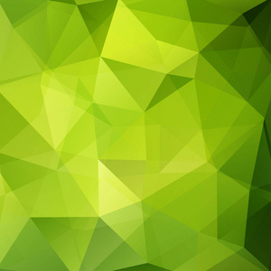 由绿色三角形的背景。与几何形状的正方形组成。Eps 10
