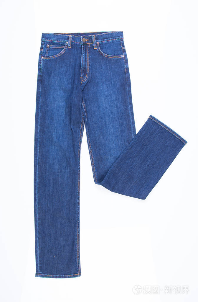 牛仔裤或背景上的蓝色牛仔裤