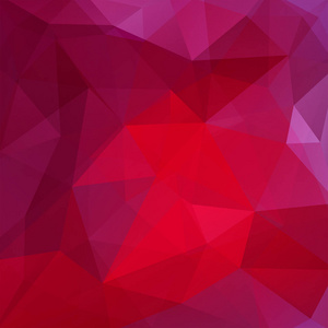 粉红色，紫色的几何形状的背景。红色的马赛克图案。矢量 Eps 10。矢量图