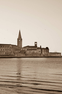 porec，克罗地亚的全景