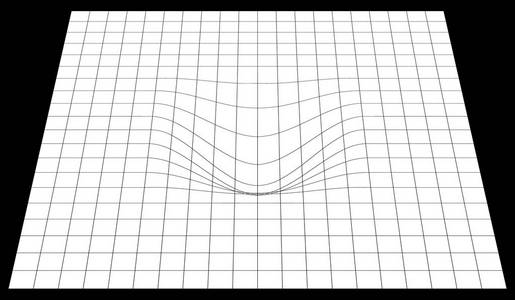 在角度弯曲的网格照片