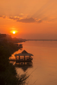 在泰国湄公河流域的景观