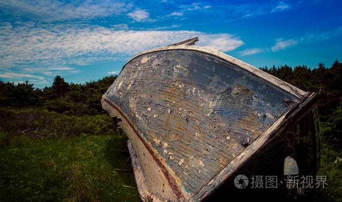 老木船腐烂