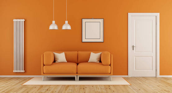 橙色客厅