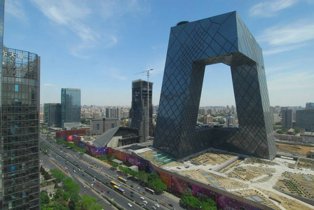 北京时间在北京新央视大楼照片