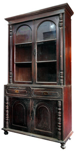 古色古香的亚洲风格木柜从泰国上 whi 孤立