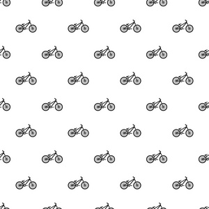自行车图案，简单的样式