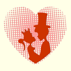 王子剪影剪影王子和公主照片