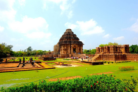 在 Konark 的太阳神庙