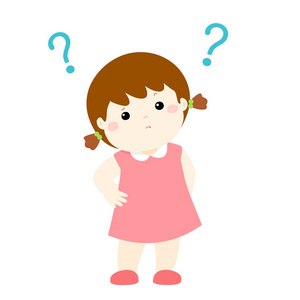卡通人物小女孩图片