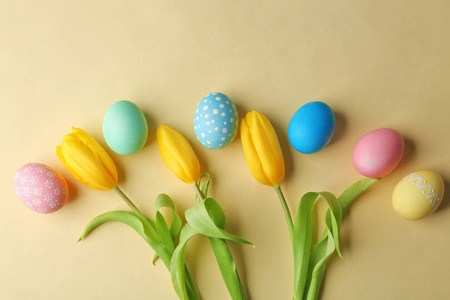 色彩缤纷的复活节彩蛋