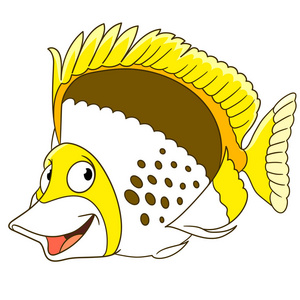 卡通蝴蝶鱼照片