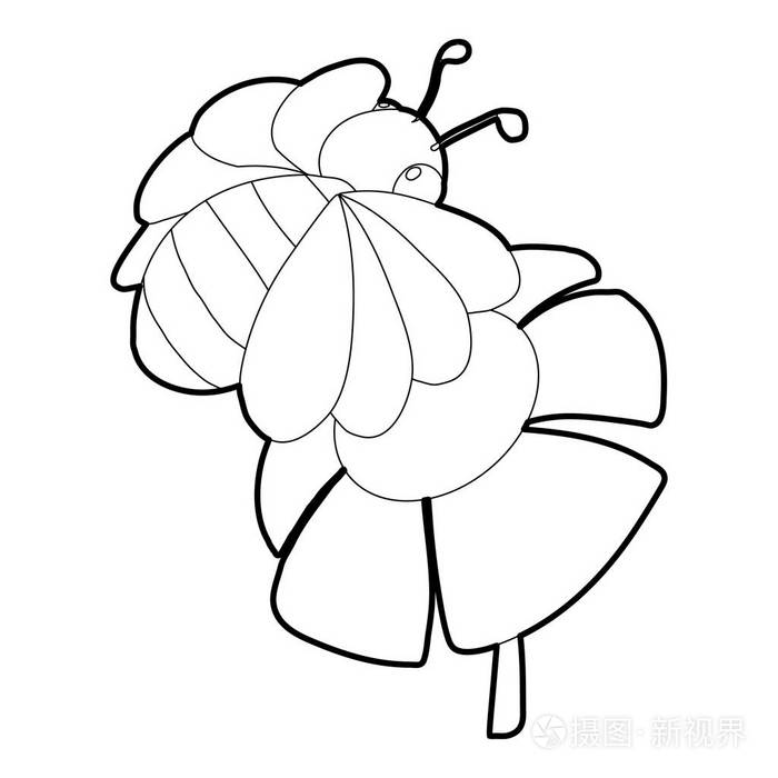 蜂花图标,等距 3d 风格插画-正版商用图片0wfyir-摄图新视界