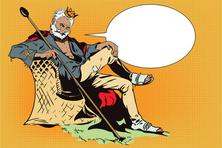 国王在一个荒岛上.乞丐王照片