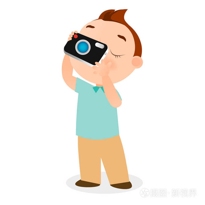 矢量图 eps 10 孤立在白色背景上.平的卡通风格