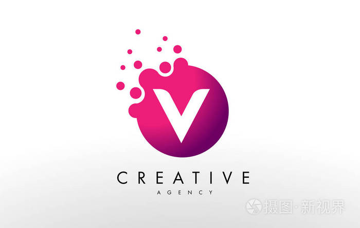 字母v 标志.v 信设计矢量