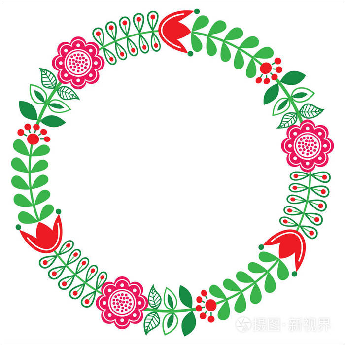 芬兰花民间艺术圆模式 北欧 斯堪的纳维亚风格插画 正版商用图片0wga5v 摄图新视界 芬兰花民间艺术圆模式 北欧 斯堪的纳维亚风格插画 正版商用图片0wga5v 摄图新视界