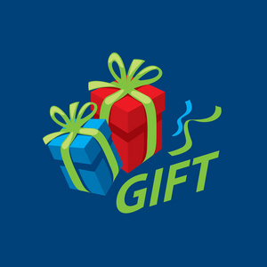 矢量 logo 礼品包装盒照片