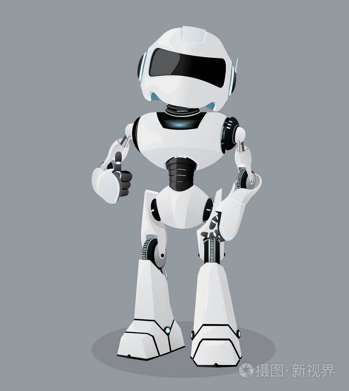 饱满的热情的机器人插画-正版商用图片0wghos-摄图新视界