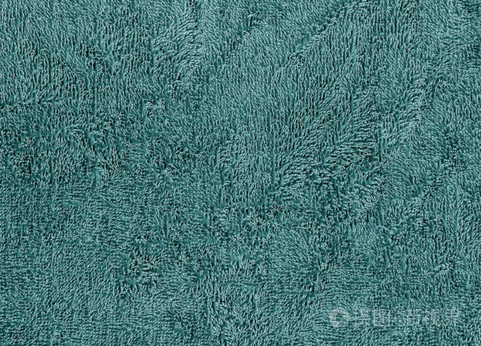 青色的颜色纺织毛巾纹理