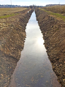农业渠道农村灌溉渠道照片