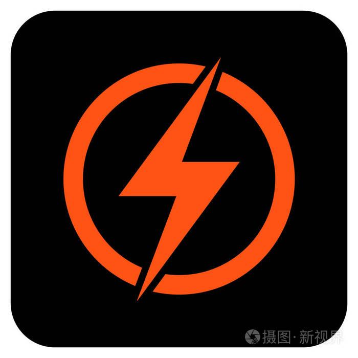 电力平平方的矢量图标