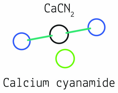 氰氨化钙 Cacn2 分子